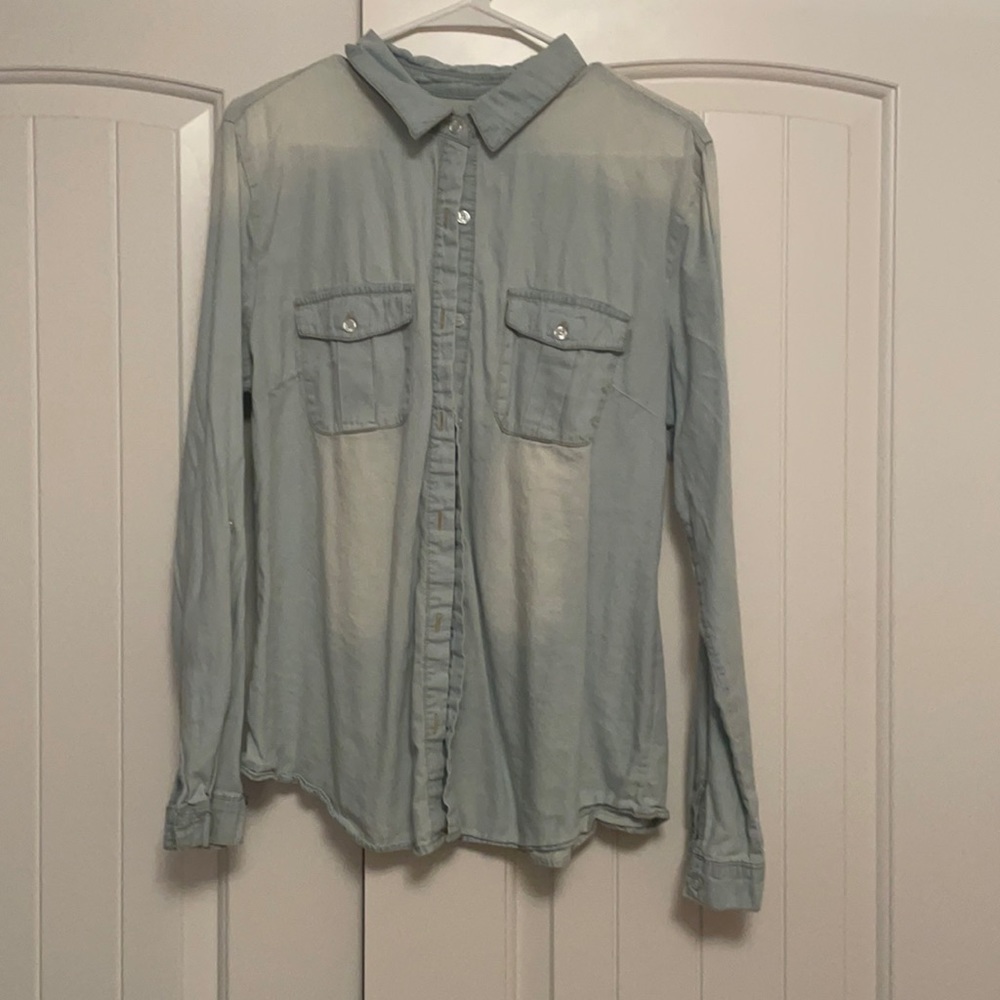 Charlotte Russe denim button down